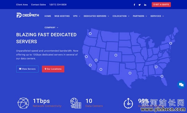 dedipath：#黑五# 美国机房，1Gbps带宽，不限流量，全场3.5折，VPS低至.7/年，独立服务器低至/月