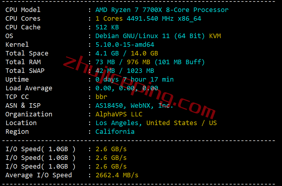 alphavps怎么样？美国AMD Ryzen 7000系列VPS测评，解锁奈飞Netflix/TikTok