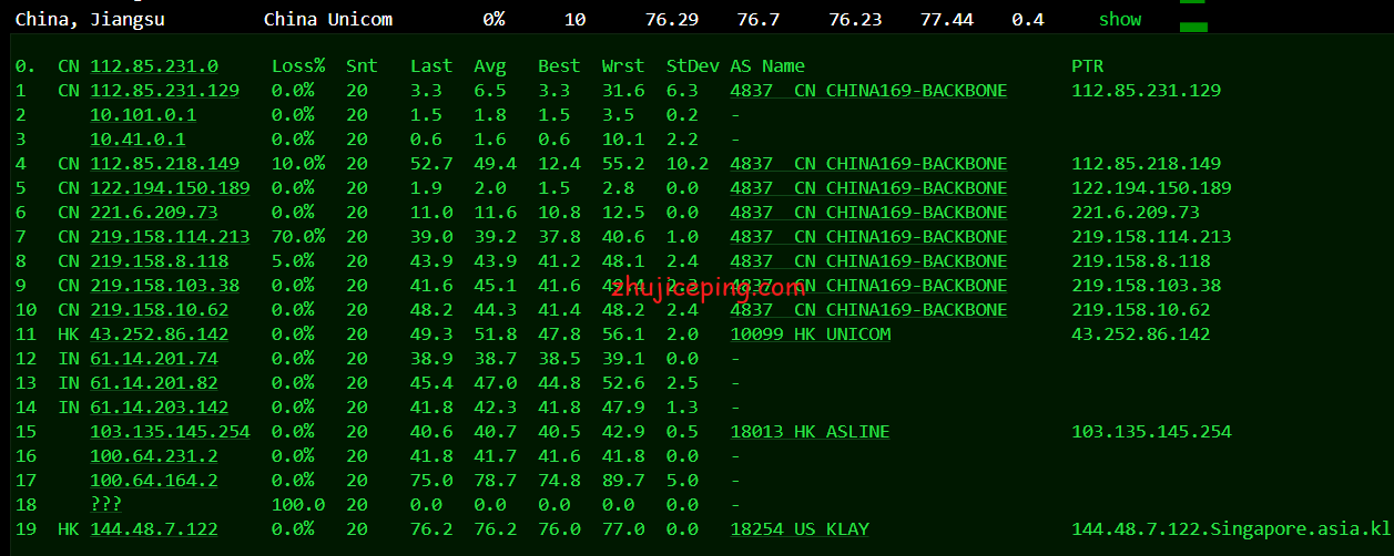 简单测评下bgp.to新加坡三网cn2 gia线路的独立服务器