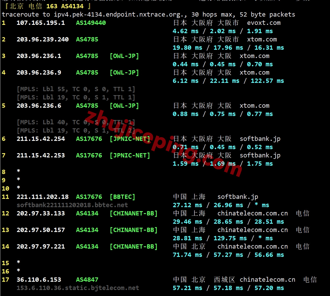 evoxt怎么样？日本VPS简单测评，三网软银线路