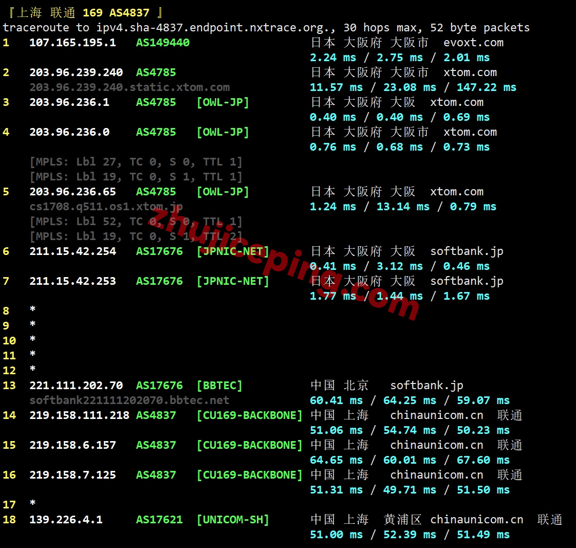 evoxt怎么样？日本VPS简单测评，三网软银线路