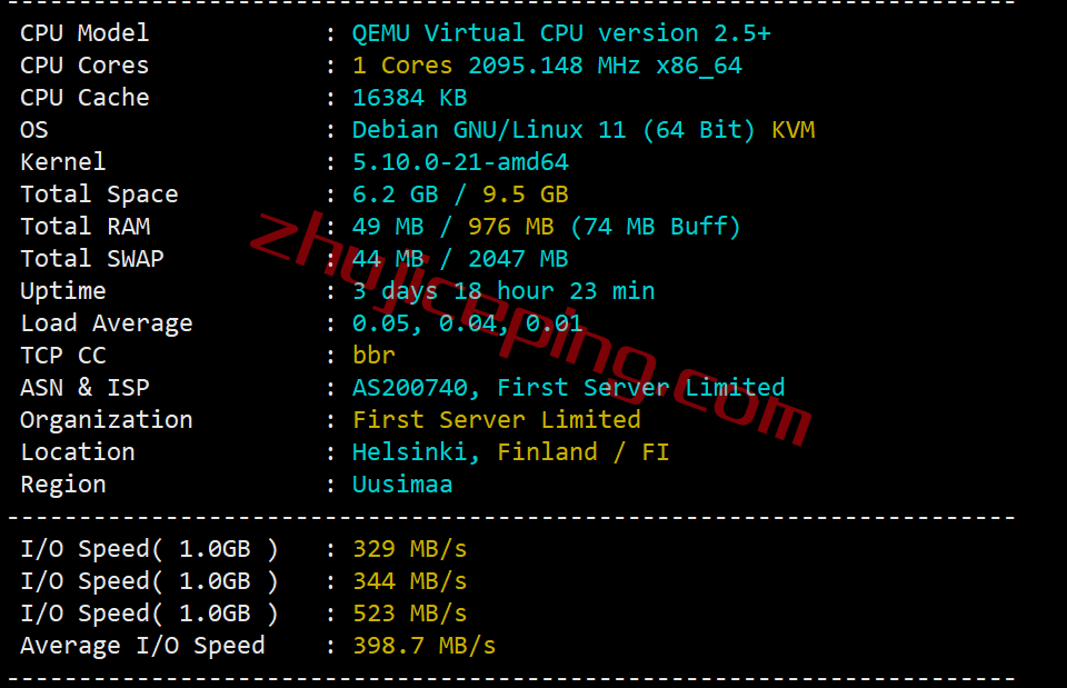 firstbyte怎么样？简单测评芬兰数据中心的vps