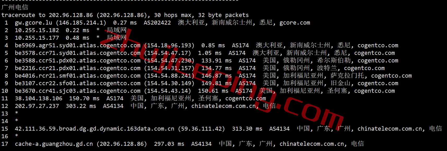 gcore vps 怎么样？澳大利VPS(悉尼数据中心)简单测评（Sydney），移动推荐！