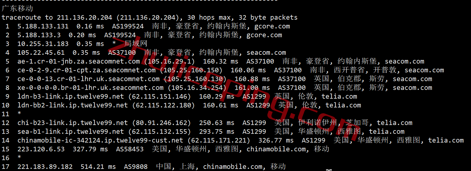 [更新] gcore南非VPS测评数据分享（Johannesburg）