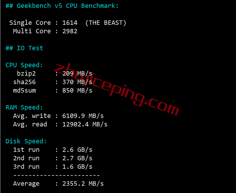 简单测评下hosteons纽约数据中心AMD Ryzen+NVMe系列VPS