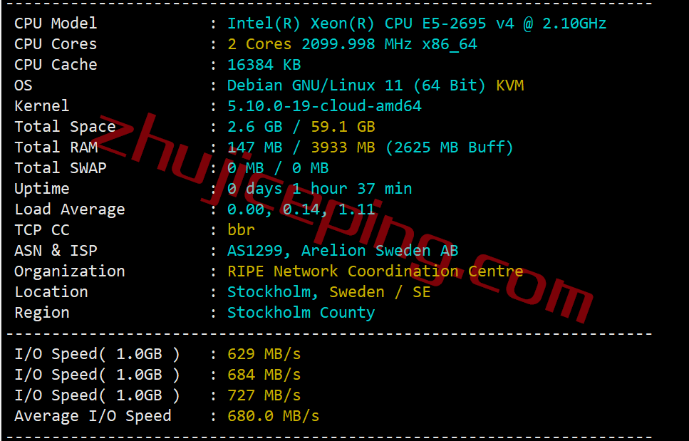 inet.ws怎么样？西雅图数据中心VPS简单测评