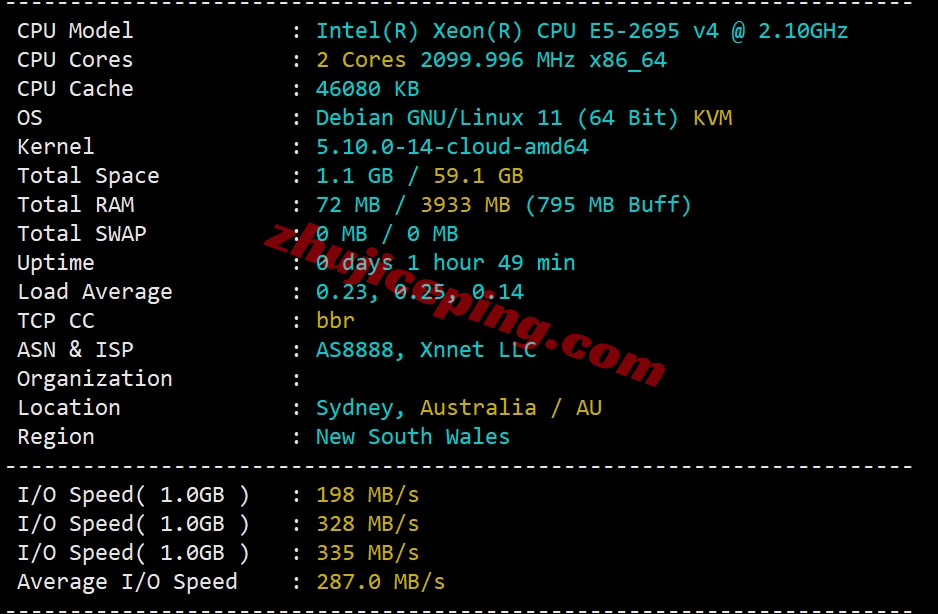 locvps怎么样？澳大利亚悉尼数据中心的VPS测评