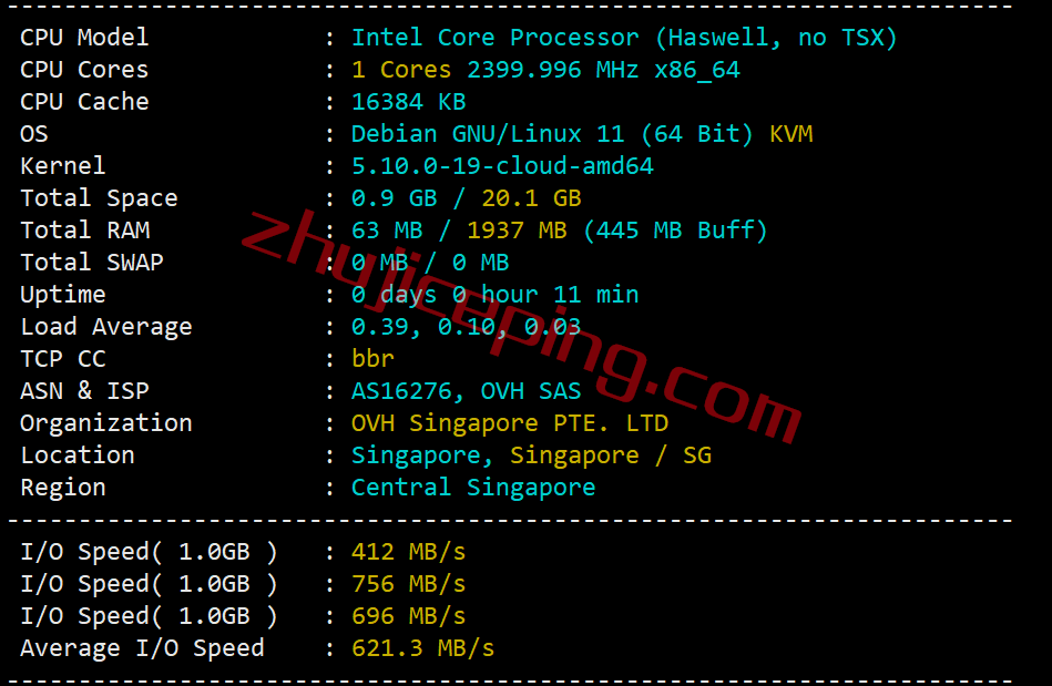 OVH怎么样？新加坡“Singapore (SGP)”数据中心测评