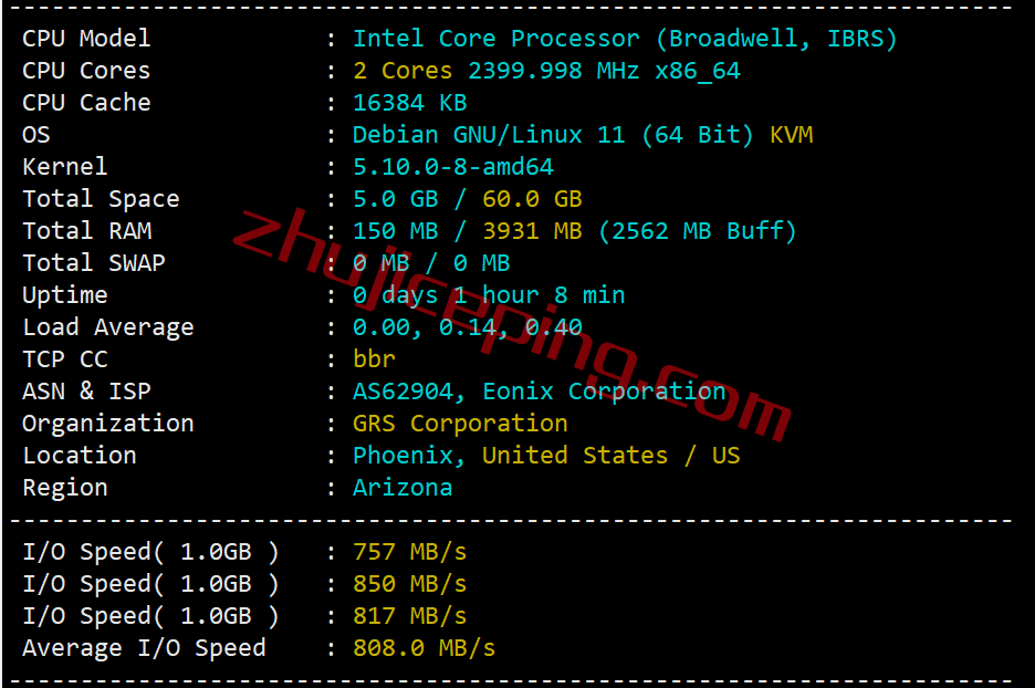 serverhost怎么样？简单测评下“迈阿密”数据中心的VPS