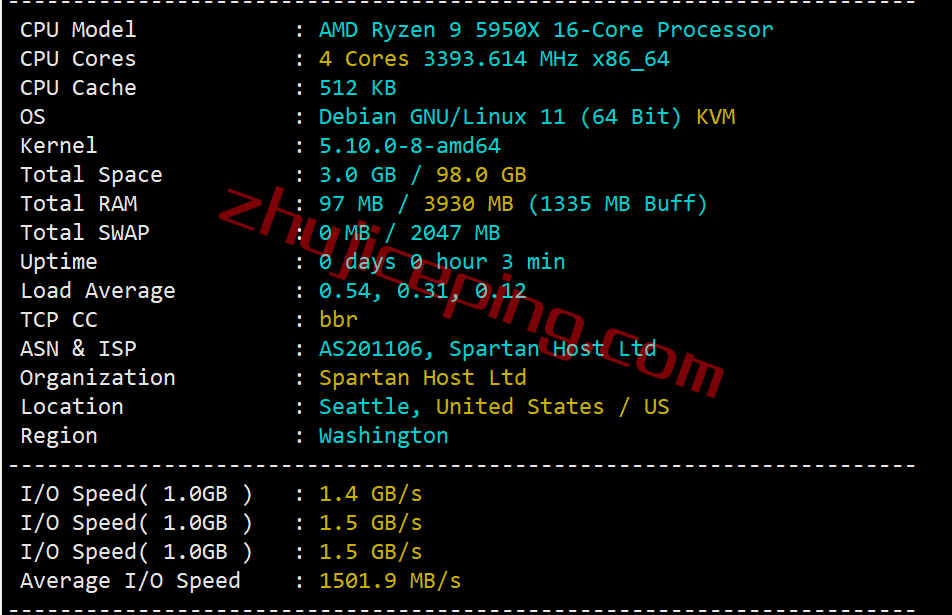 spartanhost斯巴达vps真的那么好吗？简单测评下spartanhost的2022年黑五5.5折款VPS