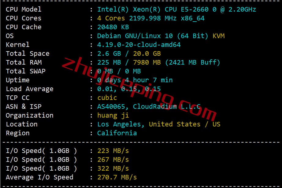 tmhhost怎么样？简单测评“洛杉矶CERA CN2 GIA”系列VPS