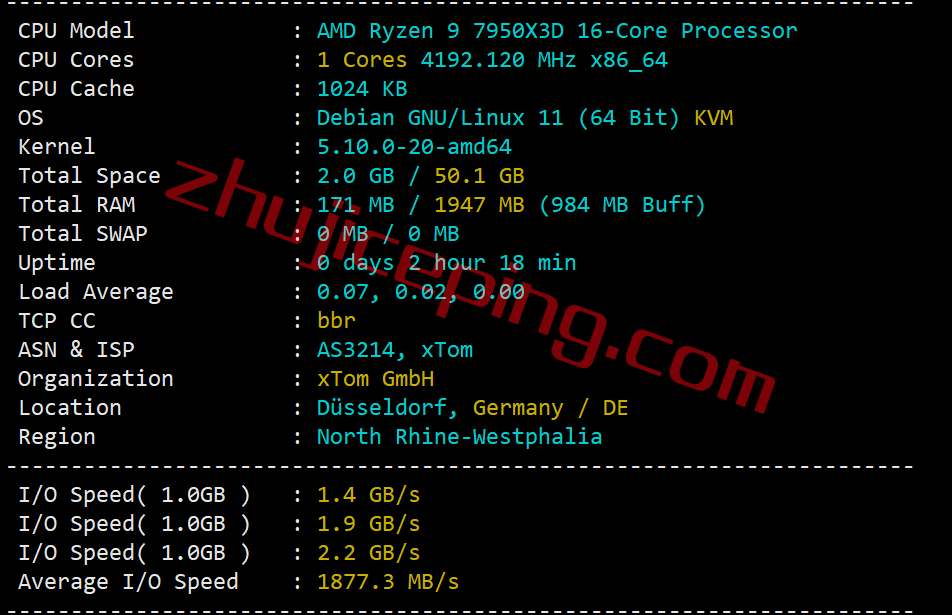 zgovps怎么样？德国高性能优化线路VPS测评，CN2 GIA+CU2，解锁tiktok/chatgpt