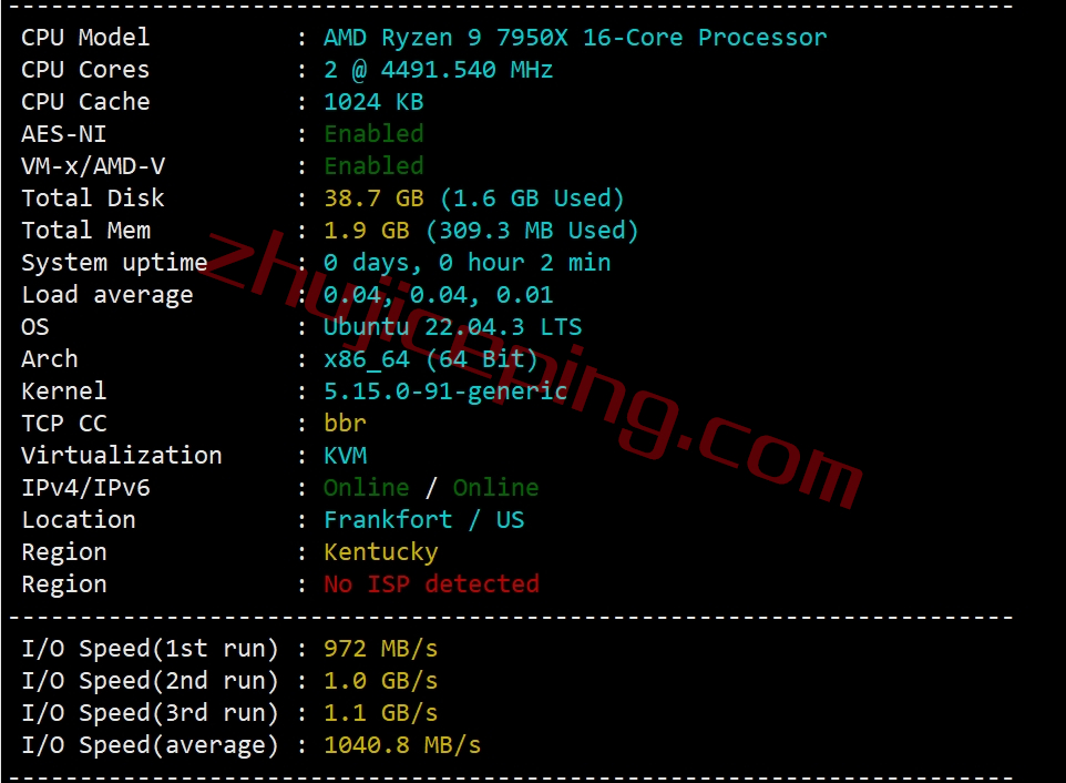 zgovps怎么样？简单测评下“电信走CN2/联通走CUII/移动走CMIN2”的洛杉矶VPS，处女IP解锁完美